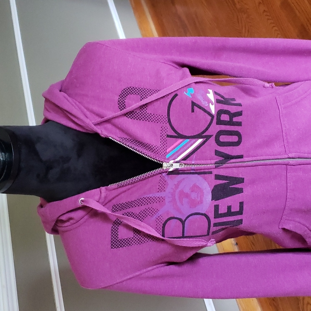 Billabong New York Pink Hoodie Size Small - Picture 1 of 8
